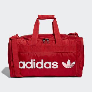 adidas black and red polyester duffle bag