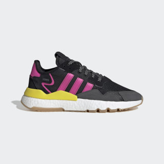 adidas nite jogger black and pink