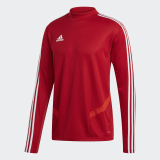 red adidas training top