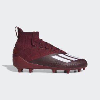 maroon and white soccer cleats