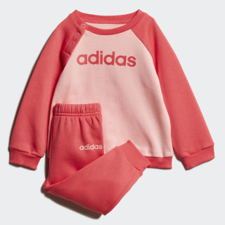 adidas Linear Fleece Jogger Set - Pink 