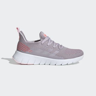 adidas grey and pink running shoes