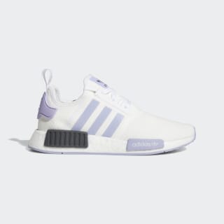 purple and white adidas shoes