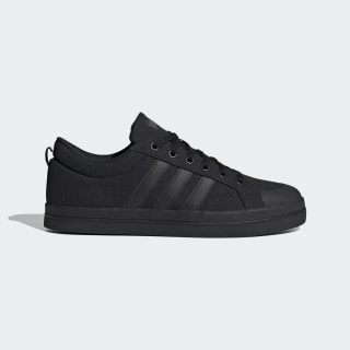black adidas leather