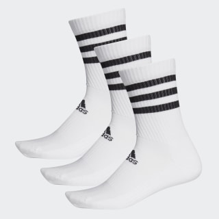 3-Stripes Cushioned Crew Socks (3 Pairs 