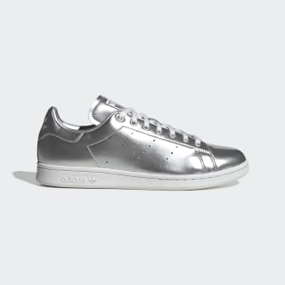 silver adidas sneakers
