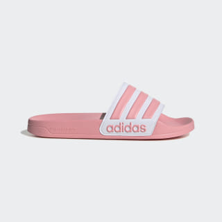 adidas slippers roze met wit