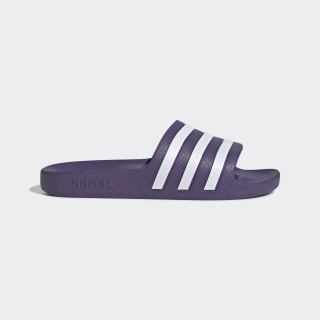 purple adidas slippers