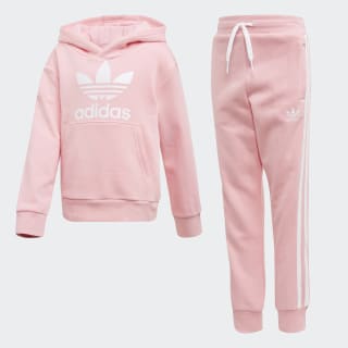 adidas white and pink hoodie
