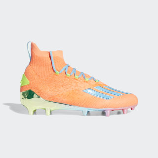 orange adidas cleats