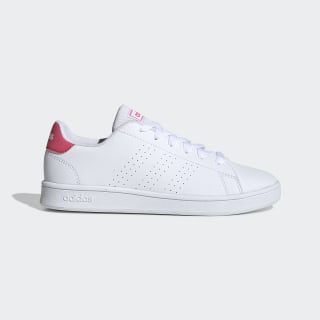 pink white adidas shoes
