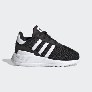 adidas la trainer black and white