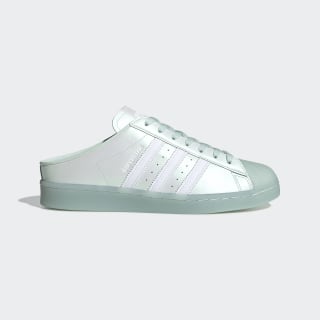adidas superstar slip on green