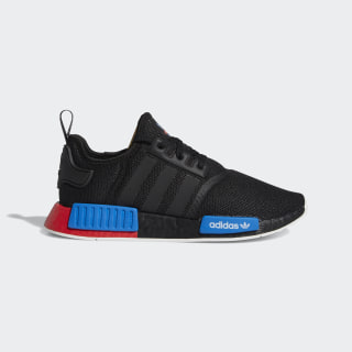 adidas nmd black red and blue