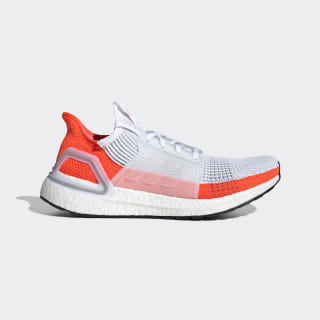 Men's Ultraboost 19 Cloud White and Red 