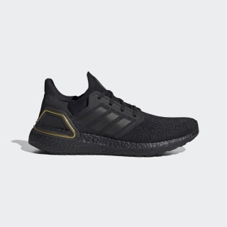 Men's Ultraboost 20 Core Black and Gold 