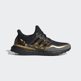 Ultraboost Core Black and Gold Shoes 