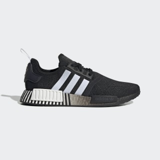 Men's NMD R1 Core Black and White Shoes 