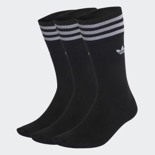 adidas Solid Crew Sock 3 Pairs - Black 