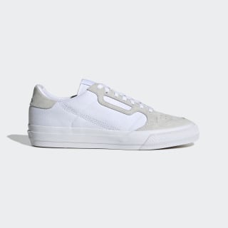 adidas originals continental 80 vulc trainer in white and pink