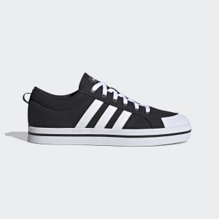 black adidas canvas trainers