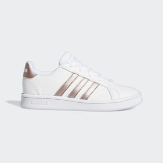 adidas Kids' Grand Court Shoes in White 