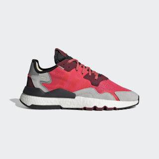 adidas nite jogger white red