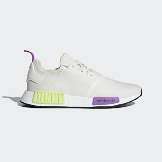 Men's NMD R1 Chalk White and Purple 