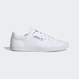 white adidas sleek