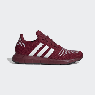 burgundy and white adidas shoes