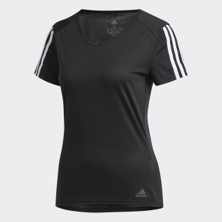 Running 3-Streifen T-Shirt Black / White CZ7569 Running 3-Streifen T-Shirt Black / White CZ7569