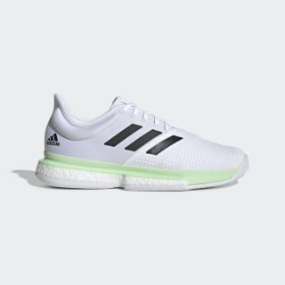 Tenis SoleCourt Boost Cloud White / Core Black / Glow Green EF2068 Tenis SoleCourt Boost Cloud White / Core Black / Glow Green EF2068