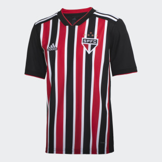 Camisa Sao Paulo Ii Infantil Red / White / Black DZ5621 Camisa Sao Paulo Ii Infantil Red / White / Black DZ5621