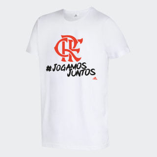 Camiseta Jogamos juntos CR Flamengo white EW8133 Camiseta Jogamos juntos CR Flamengo white EW8133