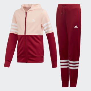 Fato de Treino com Capuz Glow Pink / Active Maroon / White ED4639 Fato de Treino com Capuz Glow Pink / Active Maroon / White ED4639