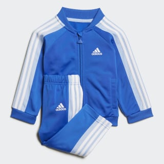 Tuta Shiny Blue / White / White ED1142 Tuta Shiny Blue / White / White ED1142