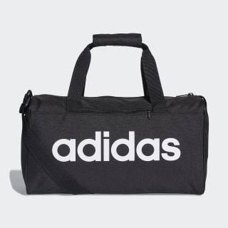 Linear Core Duffel Bag Black / Black / White DT4818 Linear Core Duffel Bag Black / Black / White DT4818