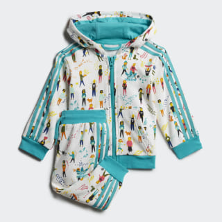 Conjunto Hoodie Multicolor / Hi-Res Aqua ED7706 Conjunto Hoodie Multicolor / Hi-Res Aqua ED7706