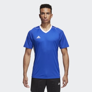 Camisa Tiro 17 Bold Blue / White BK5439 Camisa Tiro 17 Bold Blue / White BK5439