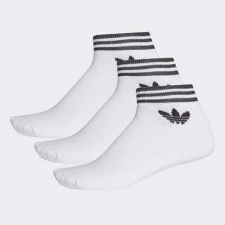 Medias Tobilleras Trifolio (3 Pares) White AZ6288 Medias Tobilleras Trifolio (3 Pares) White AZ6288