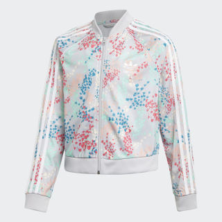 Cropped SST Track Jacket Multicolor / White EJ6299 Cropped SST Track Jacket Multicolor / White EJ6299