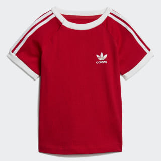 3-Stripes Tee Scarlet / White ED7687 3-Stripes Tee Scarlet / White ED7687
