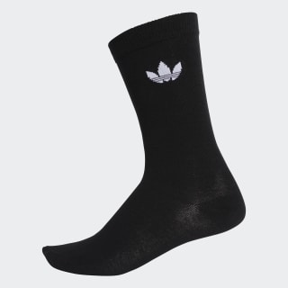 Thin Trefoil Crew Socks 2 Pairs Black / White DV1729 Thin Trefoil Crew Socks 2 Pairs Black / White DV1729