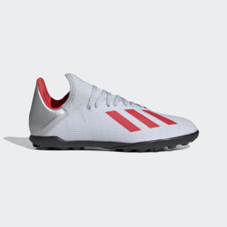 Guayos X 19.3 Césped Artificial Silver Metallic / Hi-Res Red / Cloud White F35358 Guayos X 19.3 Césped Artificial Silver Metallic / Hi-Res Red / Cloud White F35358