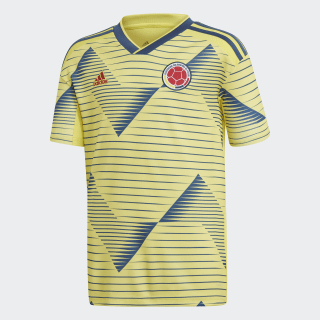 Camiseta de Local Selección Colombia Light Yellow / Night Marine DN6621 Camiseta de Local Selección Colombia Light Yellow / Night Marine DN6621