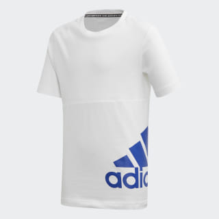 Must Haves Badge of Sport T-Shirt White / Collegiate Royal ED6465 Must Haves Badge of Sport T-Shirt White / Collegiate Royal ED6465