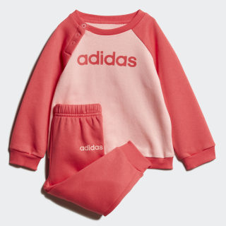 Conjunto Linear Fleece Jogger Glory Pink / Core Pink FM6574 Conjunto Linear Fleece Jogger Glory Pink / Core Pink FM6574