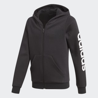 Essentials Linear Kapuzenjacke Black / White DV0353 Essentials Linear Kapuzenjacke Black / White DV0353