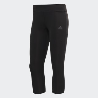 Response 3/4 Tights Black / Black CF6222 Response 3/4 Tights Black / Black CF6222