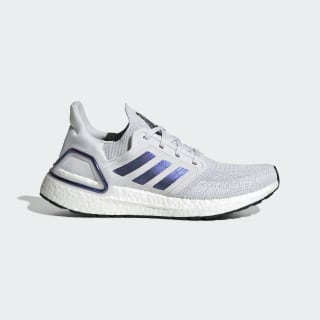 blue and white adidas shoes